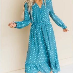Ruffled Midi Dress